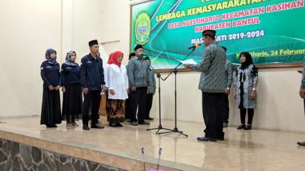 Pelantikan Lembaga Kemasyarakatan Desa Masa Bakti 2019 - 2024