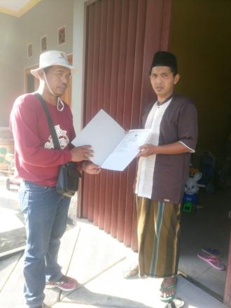 Penyerahan Akte Kematian Alm. WAGIMIN 