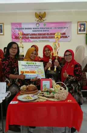 PKK Kec. Kasihan Juara 3 Lomba Kreasi Olahan Jagung Kab. Bantul