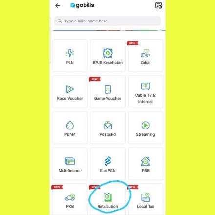 Bayar Retribusi Pakai GO PAY