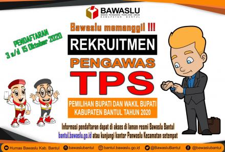 Lowongan Pengawas TPS Pilkada Bantul Tahun 2020