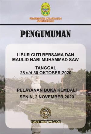 Pengumuman Cuti Bersama dan Libur Maulid Nabi Muhammad