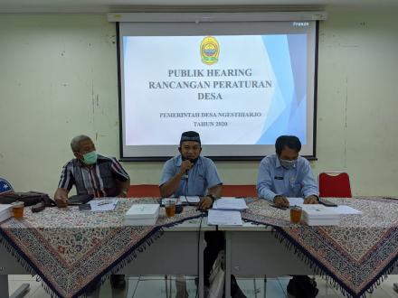 Publik Hearing Rancangan Peraturan Desa Ngestiharjo