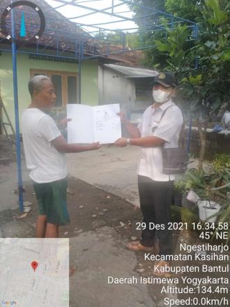 Penyerahan Akte Kematian Bapak Samidjo Janten