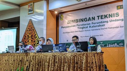 Bimtek Penyusunan Peraturan Perundang-Undangan Tingkat Kalurahan hari 2