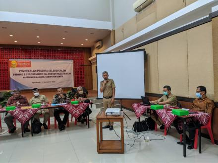 Pembekalan Calon Dukuh dan Staf Honorer Kalurahan