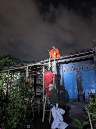 Evakuasi Sarang Tawon di Sidorejo