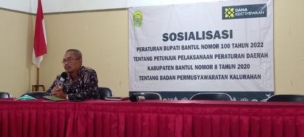 Sosialisasi Perbup 100 Tahun 2022