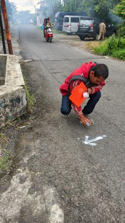 Penandaan Titik Pemasangan LPJU