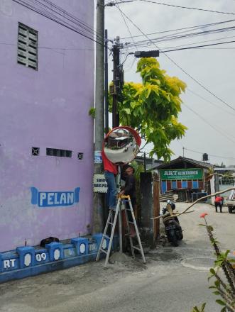 Pemasangan Convex Mirror (Cermin Cembung)