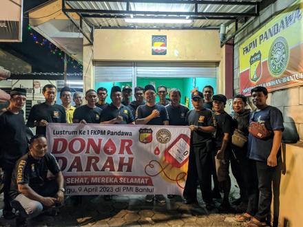 Donor Darah Lustrum ke 1 FKPM Pandawa Ngestiharjo