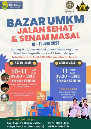 Bazar UMKM, Jalan Sehat dan Senam Massal