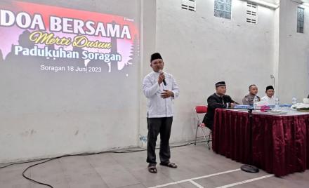 Doa Bersama dalam rangka Merti Dusun Soragan 