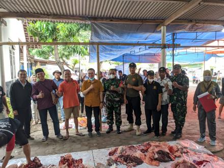 Monitoring Penyembelihan Hewan Qurban hari Pertama