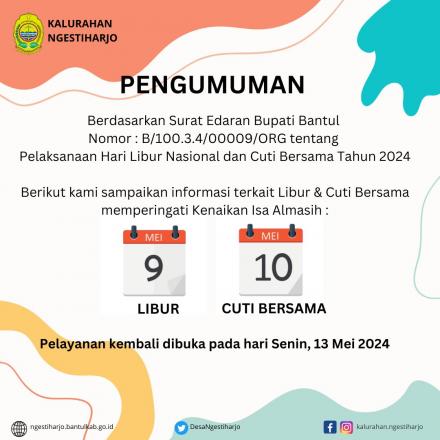 Informasi Libur dan Cuti Bersama