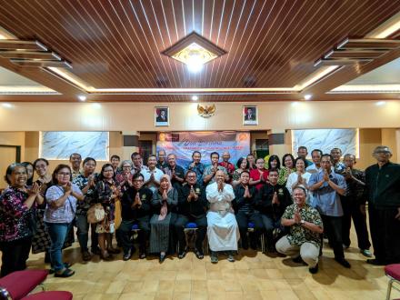 Doa Bersama Umat Kristiani - Katholik dalam rangka Hari Jadi Kalurahan Ngestiharjo ke 77