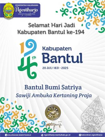 Selamat Hari Jadi Kabupaten Bantul ke 194
