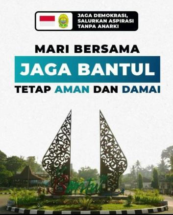 Mari Bersama Jaga Bantul Tetap Aman dan Damai