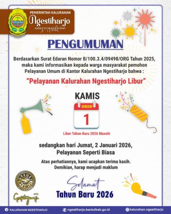 Pengumuman Libur Tahun Baru 2026