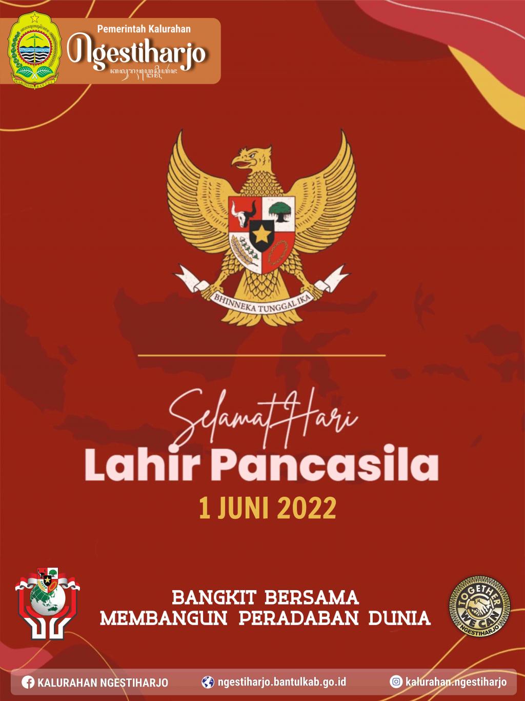 Selamat Hari Lahir Pancasila 1 Juni 2022 - Website Kalurahan Ngestiharjo