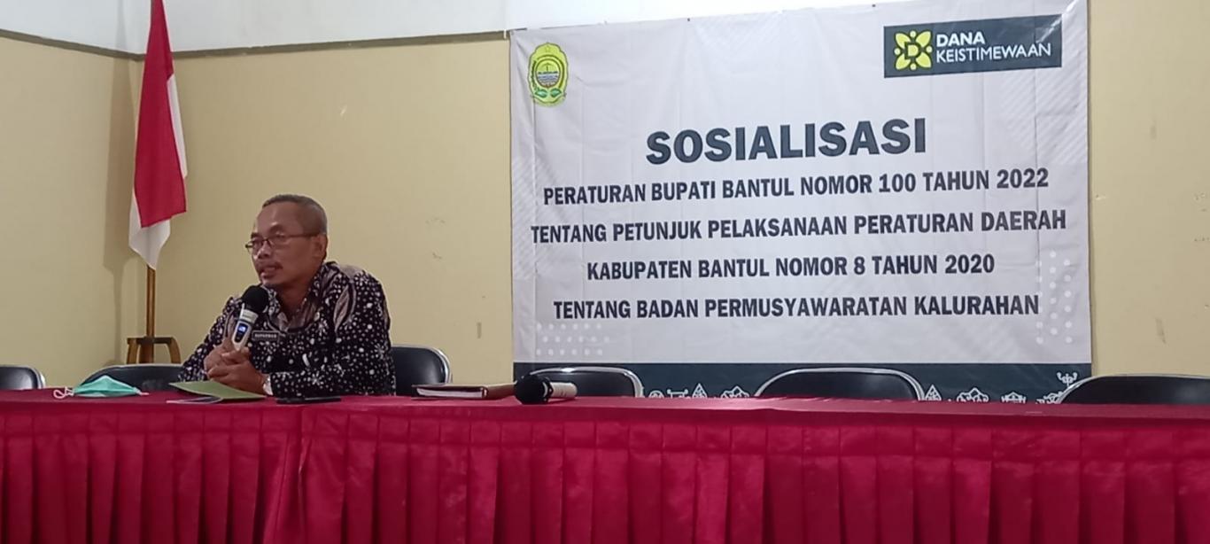 Sosialisasi Perbup 100 Tahun 2022 - Website Kalurahan Ngestiharjo